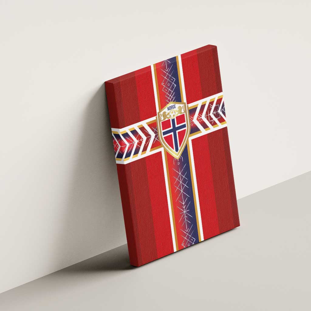 Norway National Football Canvas Wall Art Vikings Heritage Sporty Style - Wonder Print Shop