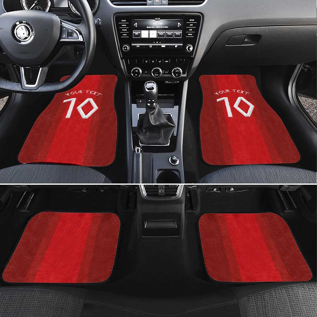 Custom Norway National Football Car Mats Vikings Heritage Sporty Style - Wonder Print Shop