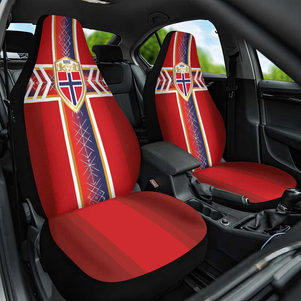 Norway National Football Car Seat Cover Vikings Heritage Sporty Style - Wonder Print Shop