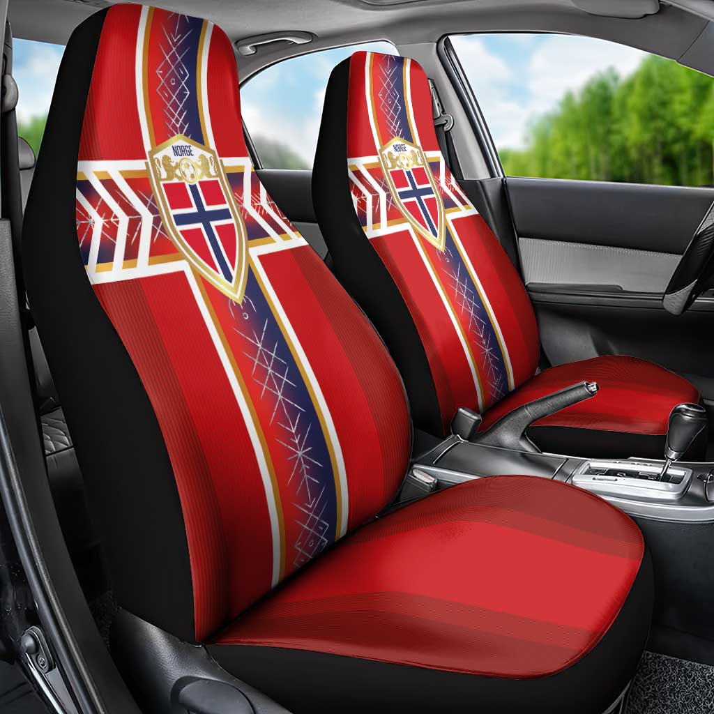 Norway National Football Car Seat Cover Vikings Heritage Sporty Style - Wonder Print Shop
