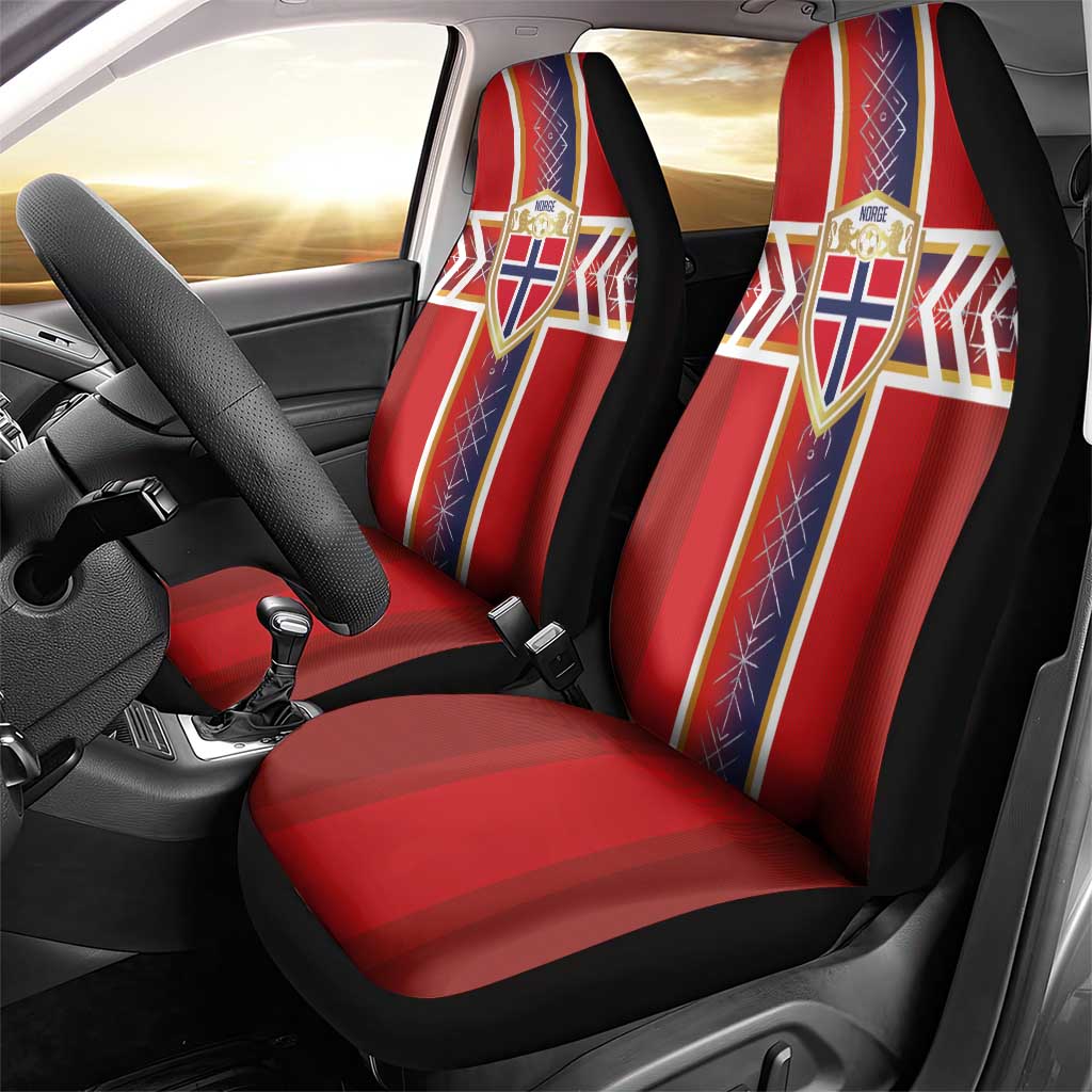 Norway National Football Car Seat Cover Vikings Heritage Sporty Style - Wonder Print Shop