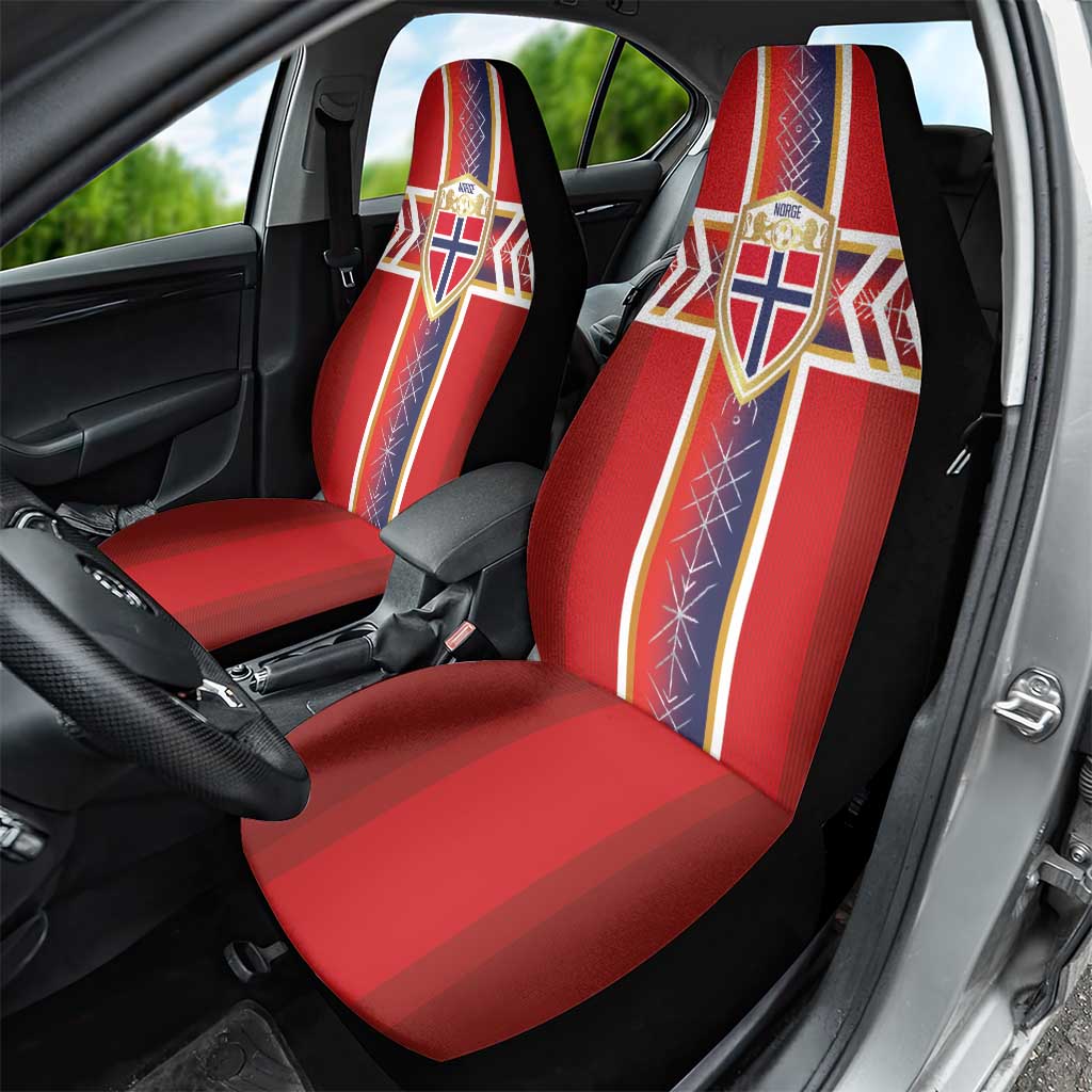 Norway National Football Car Seat Cover Vikings Heritage Sporty Style - Wonder Print Shop