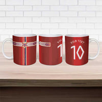 Custom Norway National Football Ceramic Mug Vikings Heritage Sporty Style - Wonder Print Shop