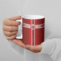 Custom Norway National Football Ceramic Mug Vikings Heritage Sporty Style - Wonder Print Shop