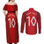 Custom Norway National Football Couples Matching Off Shoulder Maxi Dress and Long Sleeve Button Shirt Vikings Heritage Sporty Style - Wonder Print Shop