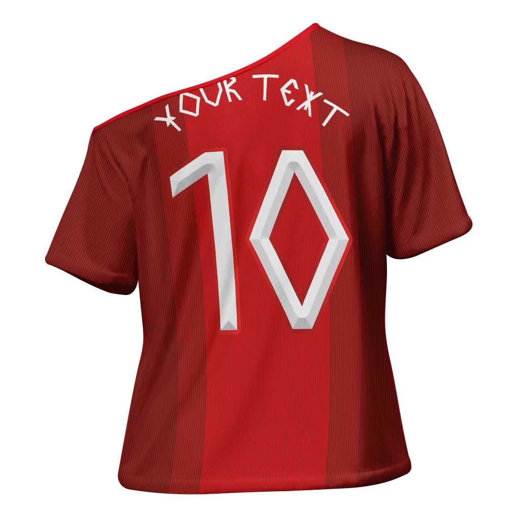 Custom Norway National Football Cross Shoulder Shirt Vikings Heritage Sporty Style - Wonder Print Shop