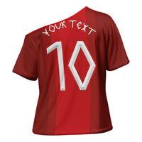 Custom Norway National Football Cross Shoulder Shirt Vikings Heritage Sporty Style - Wonder Print Shop