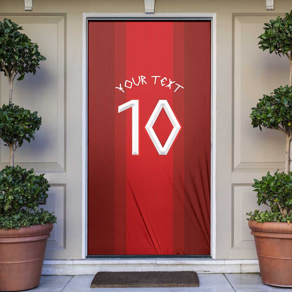 Custom Norway National Football Door Cover Vikings Heritage Sporty Style - Wonder Print Shop