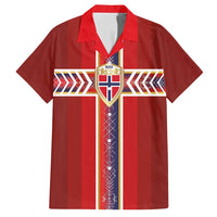 Custom Norway National Football Family Matching Long Sleeve Bodycon Dress and Hawaiian Shirt Vikings Heritage Sporty Style - Wonder Print Shop