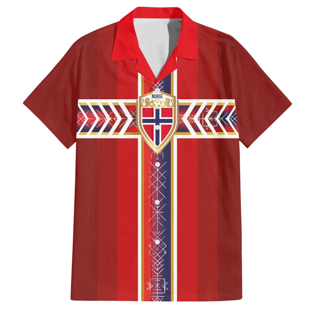Custom Norway National Football Family Matching Off The Shoulder Long Sleeve Dress and Hawaiian Shirt Vikings Heritage Sporty Style - Wonder Print Shop