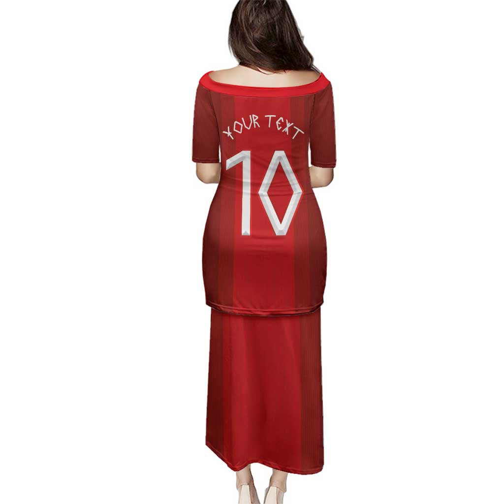 Custom Norway National Football Family Matching Puletasi and Hawaiian Shirt Vikings Heritage Sporty Style - Wonder Print Shop