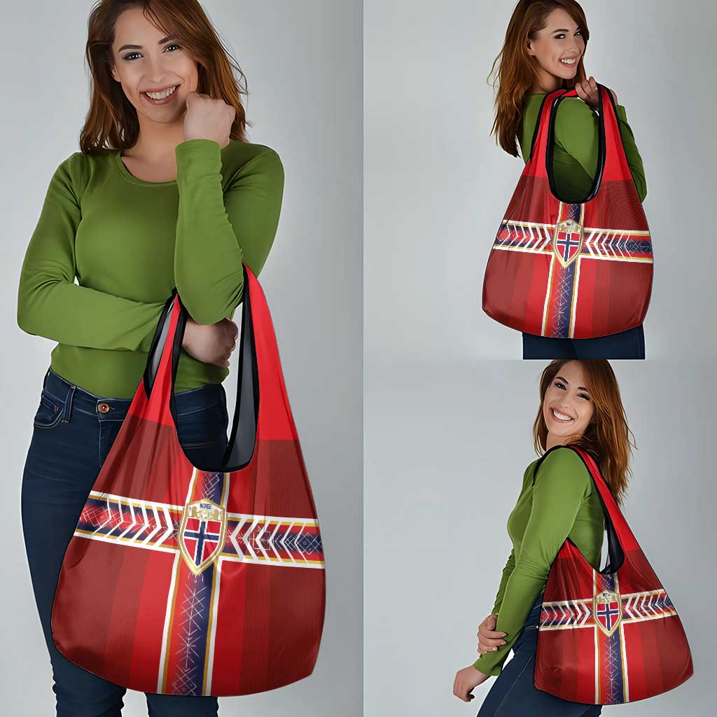 Norway National Football Grocery Bag Vikings Heritage Sporty Style - Wonder Print Shop