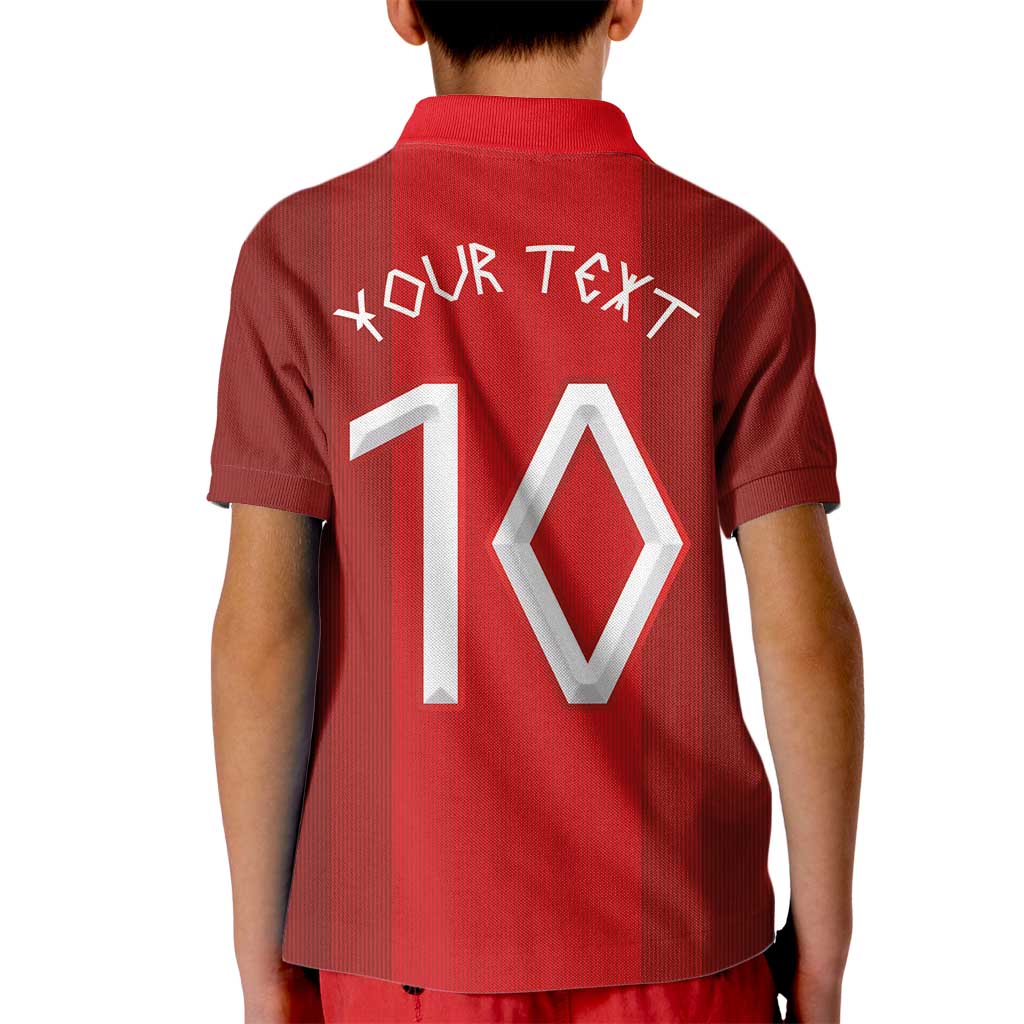 Custom Norway National Football Kid Polo Shirt Vikings Heritage Sporty Style - Wonder Print Shop