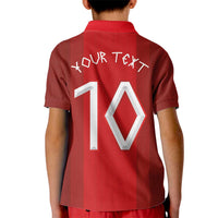 Custom Norway National Football Kid Polo Shirt Vikings Heritage Sporty Style - Wonder Print Shop