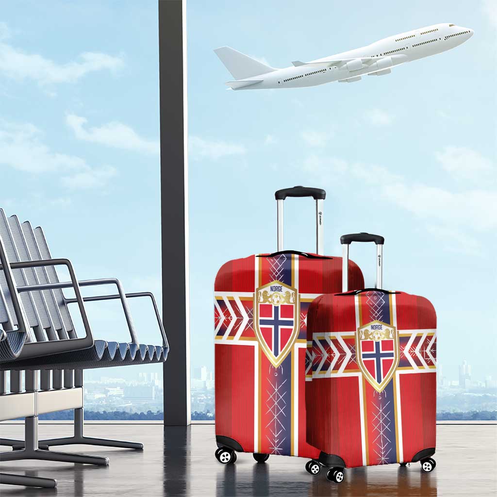 Norway National Football Luggage Cover Vikings Heritage Sporty Style - Wonder Print Shop