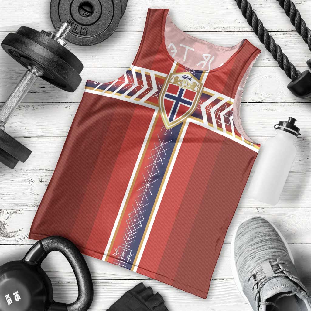Custom Norway National Football Men Tank Top Vikings Heritage Sporty Style - Wonder Print Shop