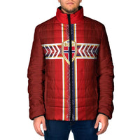Custom Norway National Football Padded Jacket Vikings Heritage Sporty Style - Wonder Print Shop