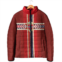 Custom Norway National Football Padded Jacket Vikings Heritage Sporty Style - Wonder Print Shop