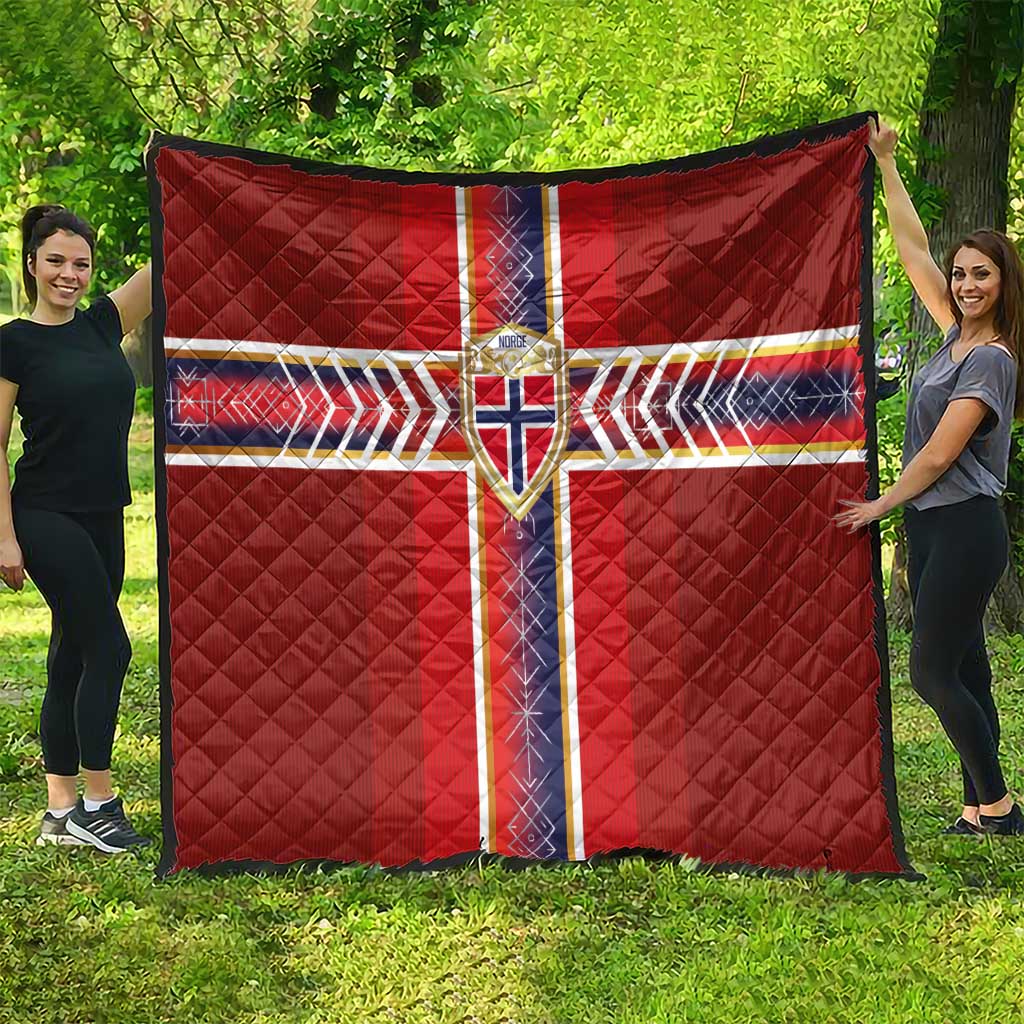 Norway National Football Quilt Vikings Heritage Sporty Style - Wonder Print Shop