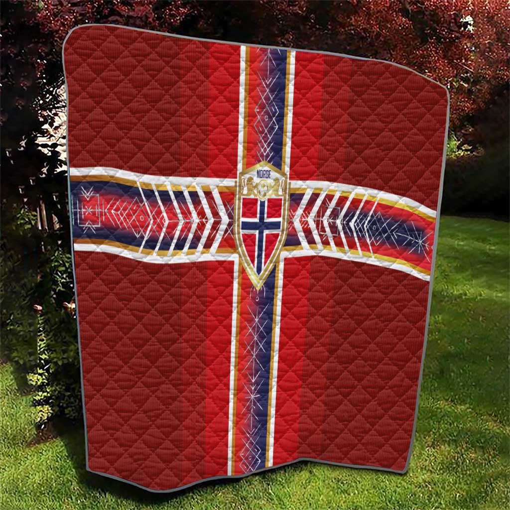 Norway National Football Quilt Vikings Heritage Sporty Style - Wonder Print Shop