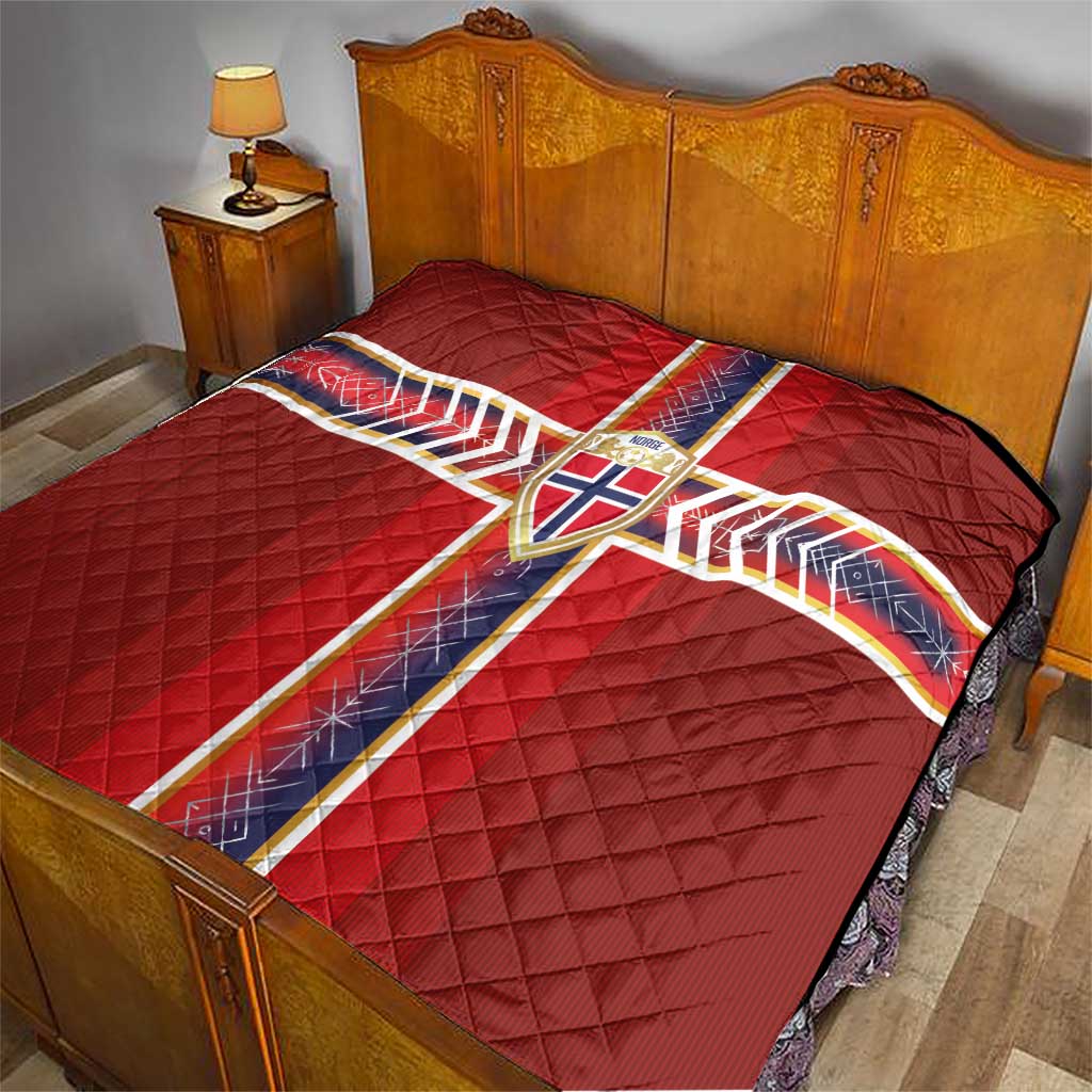 Norway National Football Quilt Vikings Heritage Sporty Style - Wonder Print Shop