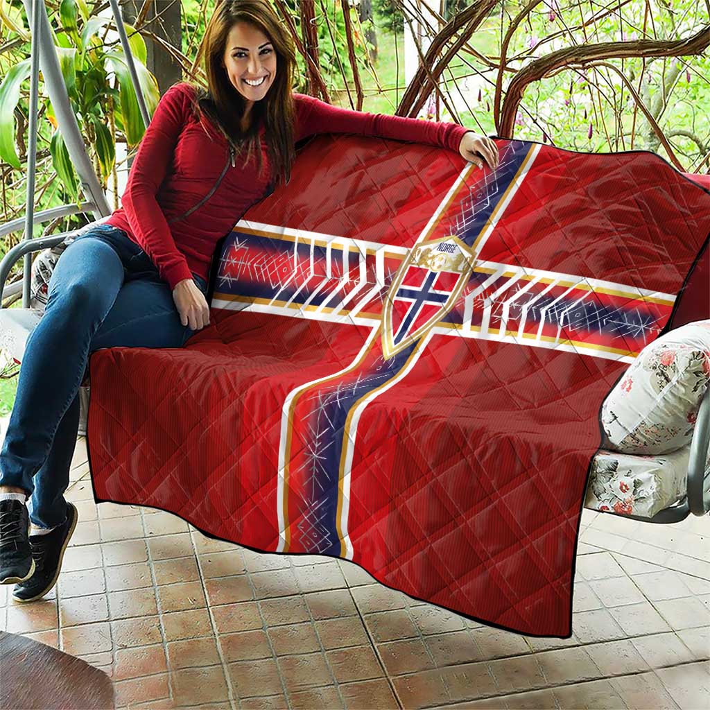 Norway National Football Quilt Vikings Heritage Sporty Style - Wonder Print Shop