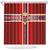 Norway National Football Shower Curtain Vikings Heritage Sporty Style - Wonder Print Shop