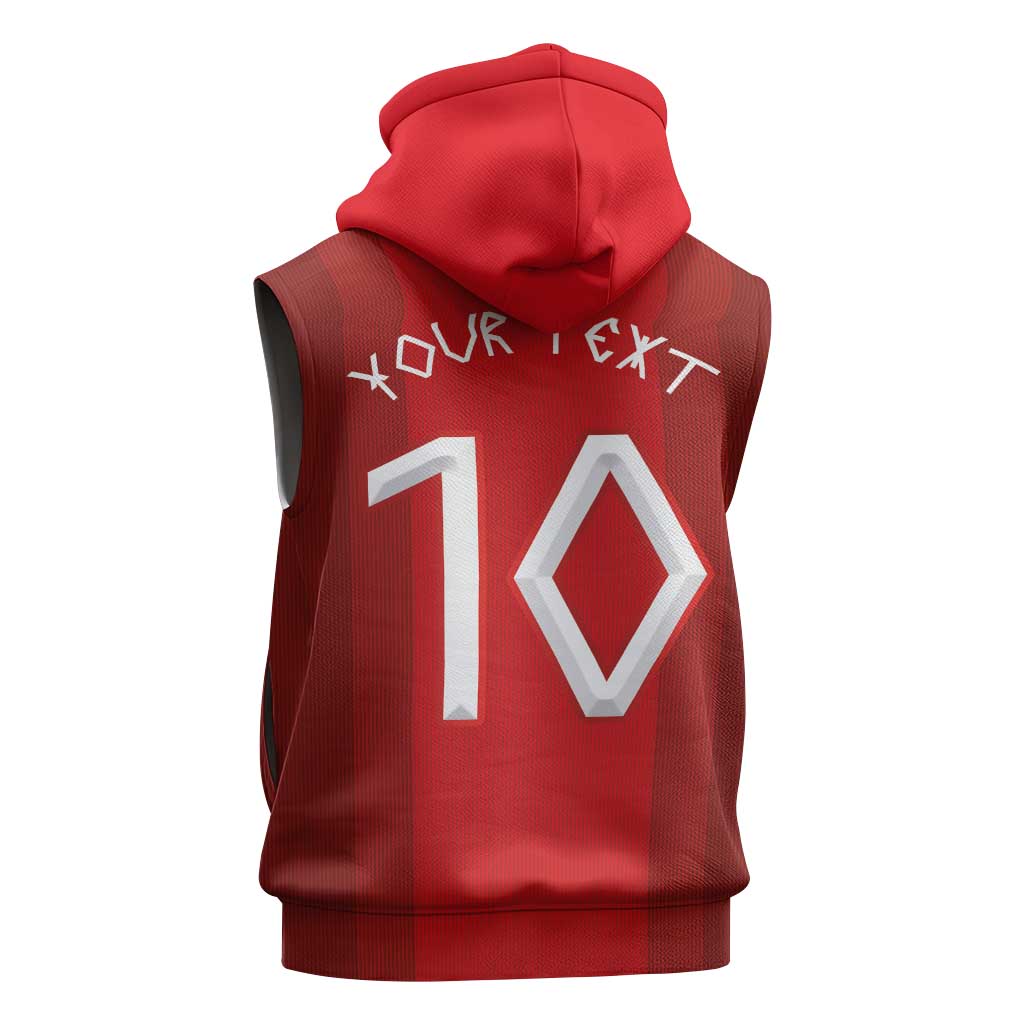 Custom Norway National Football Sleeveless Hoodie Vikings Heritage Sporty Style - Wonder Print Shop