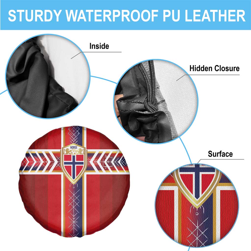 Norway National Football Spare Tire Cover Vikings Heritage Sporty Style - Wonder Print Shop