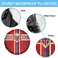 Norway National Football Spare Tire Cover Vikings Heritage Sporty Style - Wonder Print Shop