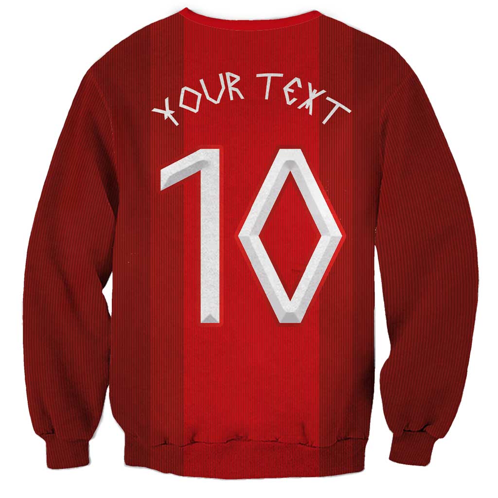Custom Norway National Football Sweatshirt Vikings Heritage Sporty Style - Wonder Print Shop