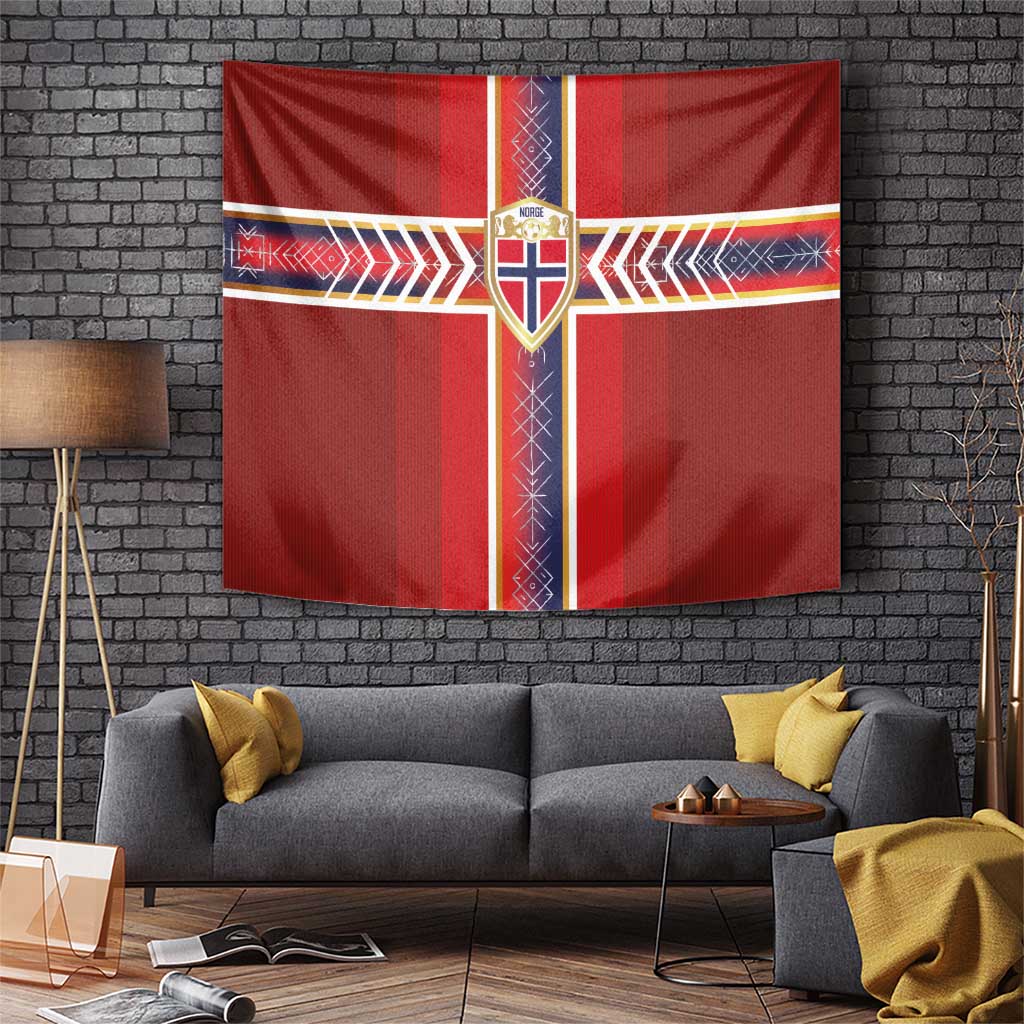 Norway National Football Tapestry Vikings Heritage Sporty Style - Wonder Print Shop