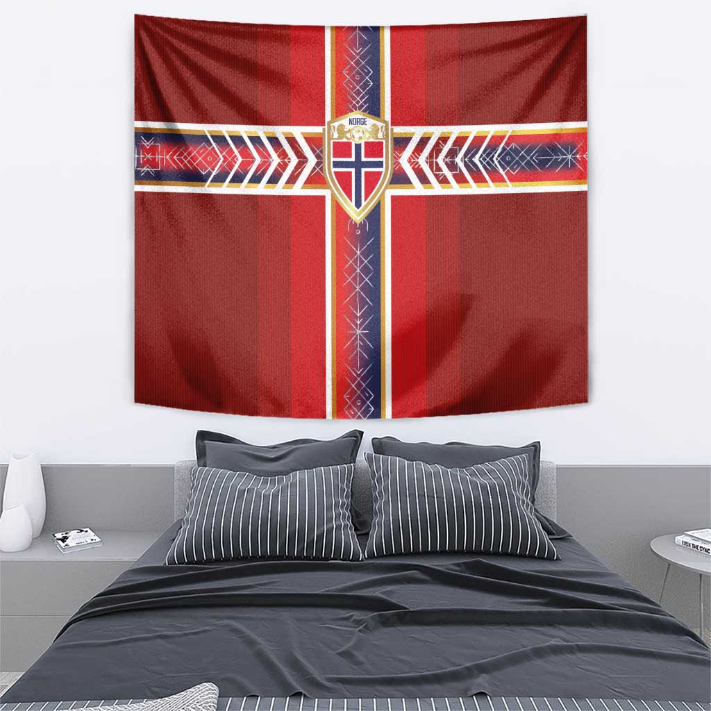 Norway National Football Tapestry Vikings Heritage Sporty Style - Wonder Print Shop