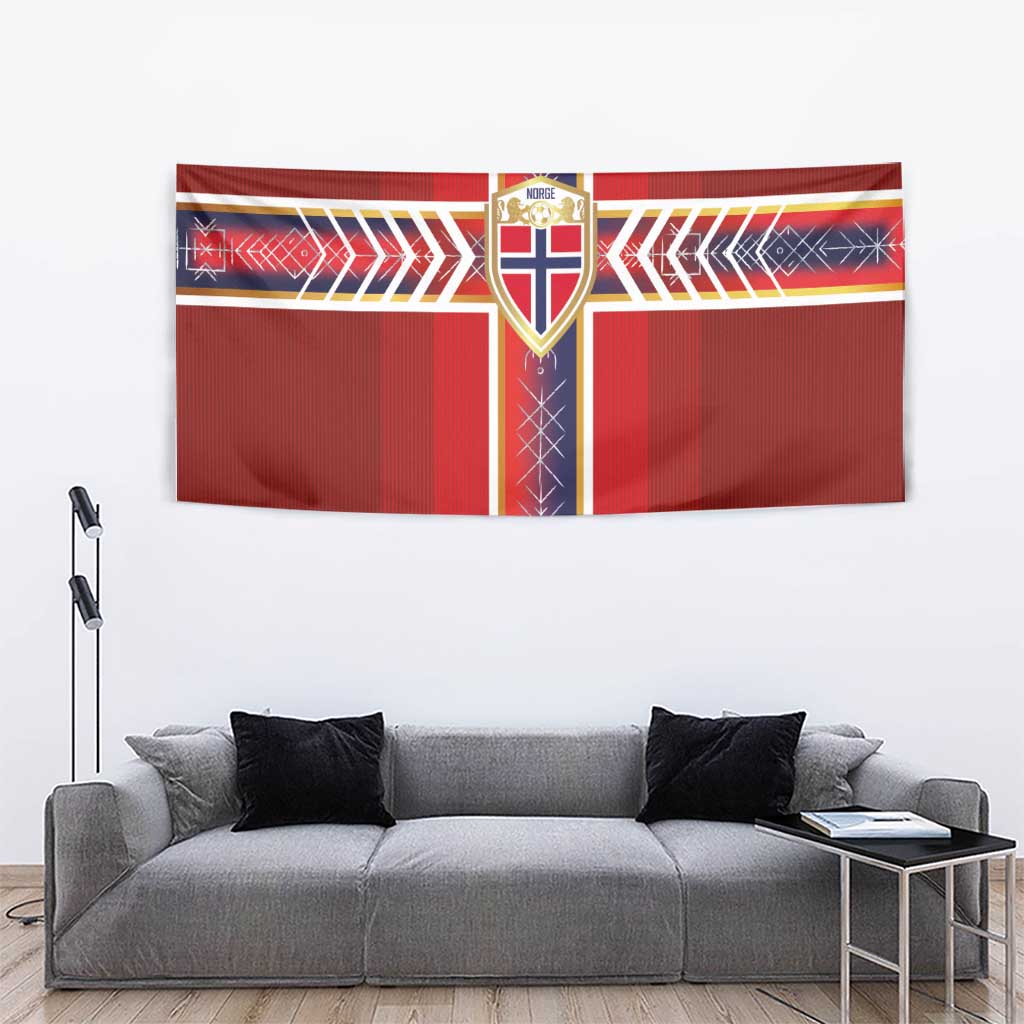 Norway National Football Tapestry Vikings Heritage Sporty Style - Wonder Print Shop