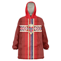 Custom Norway National Football Wearable Blanket Hoodie Vikings Heritage Sporty Style - Wonder Print Shop