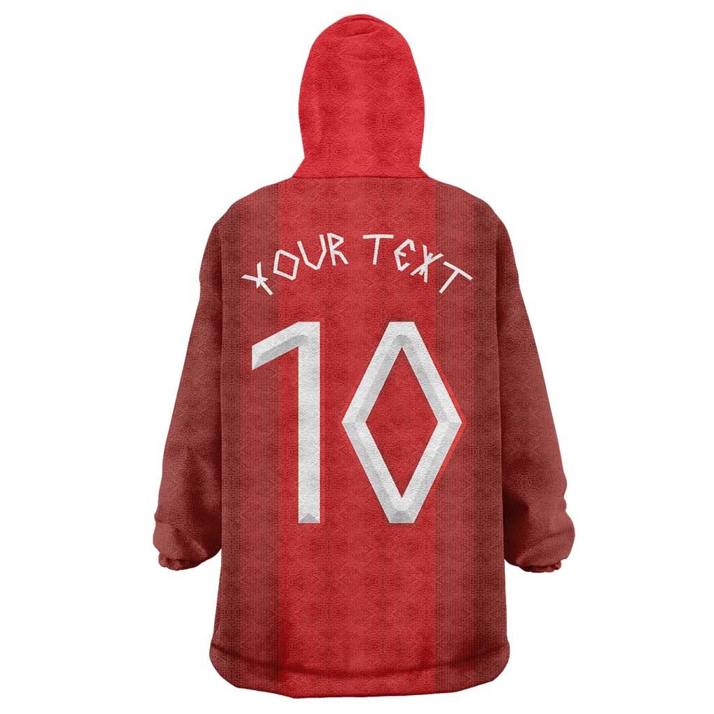Custom Norway National Football Wearable Blanket Hoodie Vikings Heritage Sporty Style - Wonder Print Shop