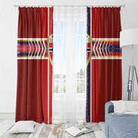 Norway National Football Window Curtain Vikings Heritage Sporty Style - Wonder Print Shop