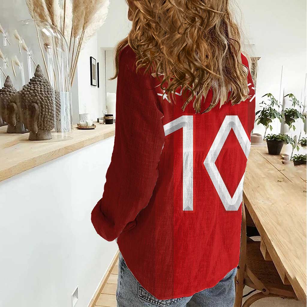 Custom Norway National Football Women Casual Shirt Vikings Heritage Sporty Style - Wonder Print Shop