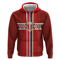 Custom Norway National Football Zip Hoodie Vikings Heritage Sporty Style - Wonder Print Shop
