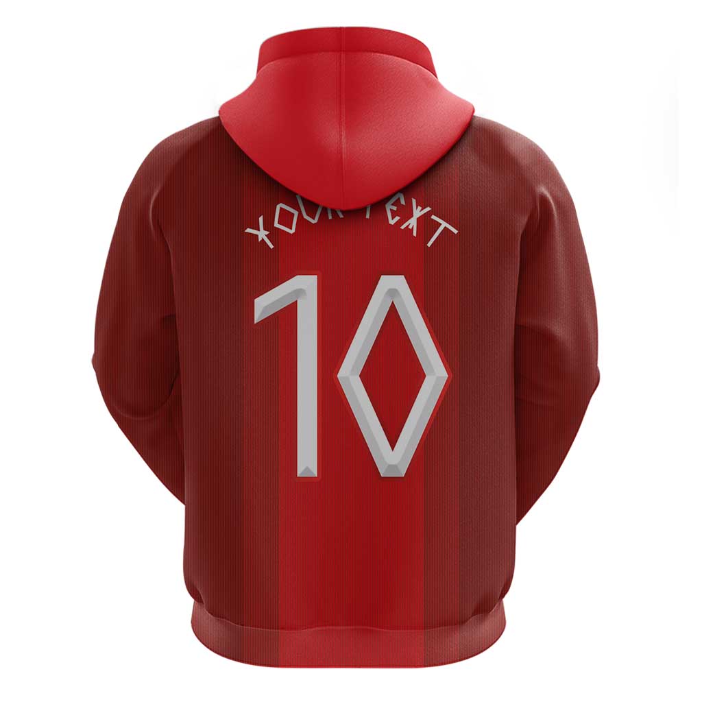 Custom Norway National Football Zip Hoodie Vikings Heritage Sporty Style - Wonder Print Shop