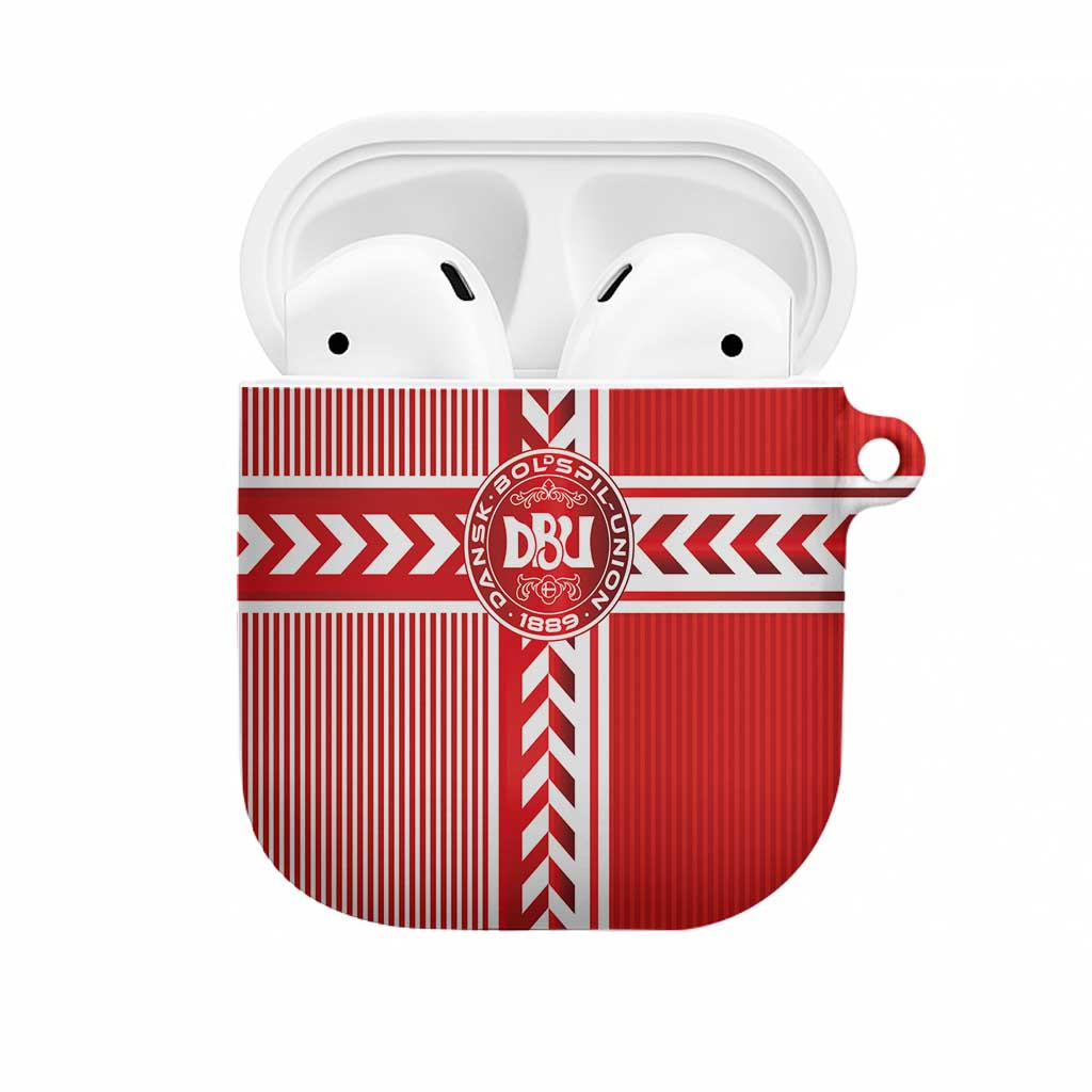Denmark National Football AirPods Case The Red and Whites Sporty Style - Wonder Print Shop