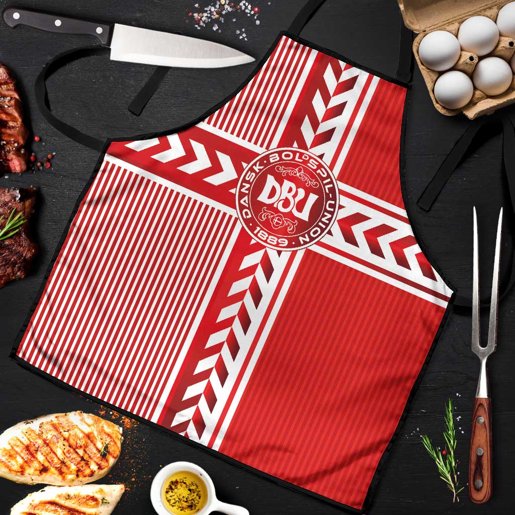 Denmark National Football Apron The Red and Whites Sporty Style - Wonder Print Shop