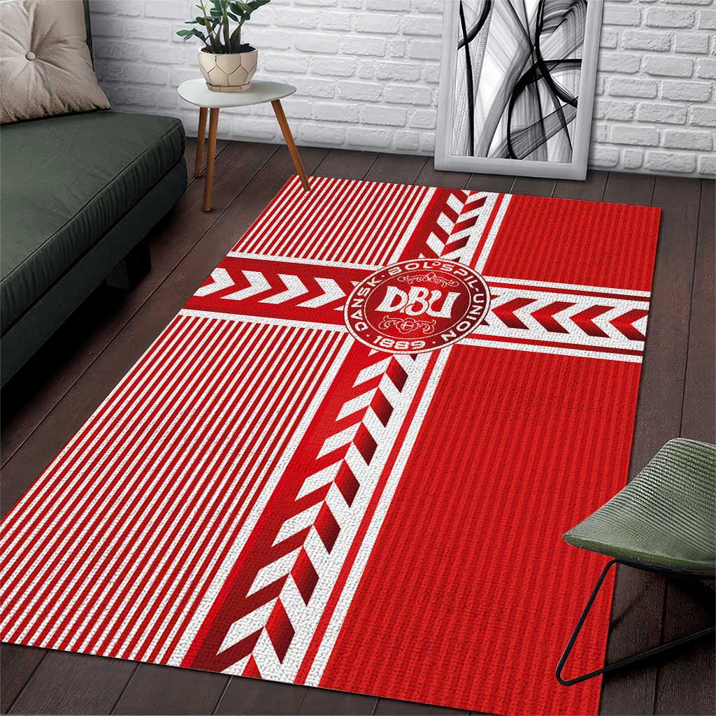 Denmark National Football Area Rug The Red and Whites Sporty Style - Wonder Print Shop