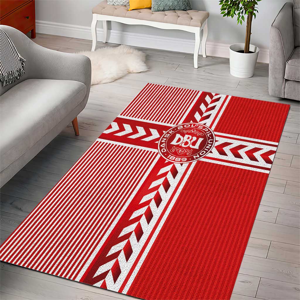 Denmark National Football Area Rug The Red and Whites Sporty Style - Wonder Print Shop