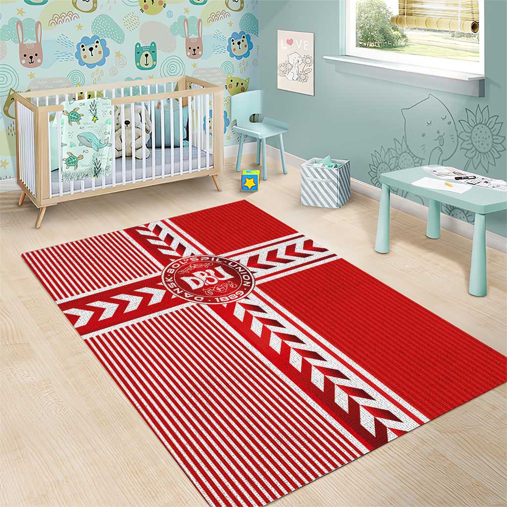 Denmark National Football Area Rug The Red and Whites Sporty Style - Wonder Print Shop