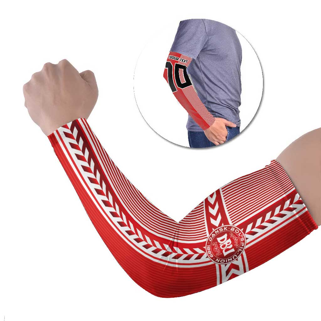 Custom Denmark National Football Arm Sleeves The Red and Whites Sporty Style - Wonder Print Shop