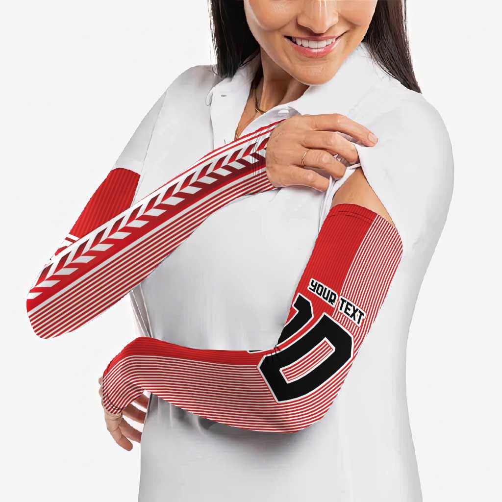 Custom Denmark National Football Arm Sleeves The Red and Whites Sporty Style - Wonder Print Shop
