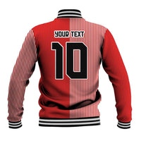 Custom Denmark National Football Baseball Jacket The Red and Whites Sporty Style - Wonder Print Shop