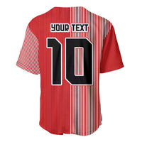 Custom Denmark National Football Baseball Jersey The Red and Whites Sporty Style - Wonder Print Shop