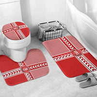 Denmark National Football Bathroom Set The Red and Whites Sporty Style - Wonder Print Shop